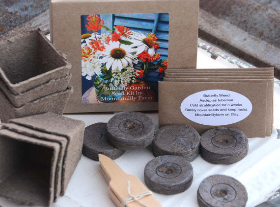 free butterfly garden seeds Butterfly Garden Seed Kit, Easy to Grow Butterfly Garden, Seeds and Gr – Mountainlily Farm