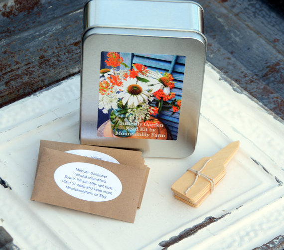 etsy plants and seeds Butterfly Garden Seed Kit, Heirloom Seeds for Butterfly Garden and Pol – Mountainlily Farm