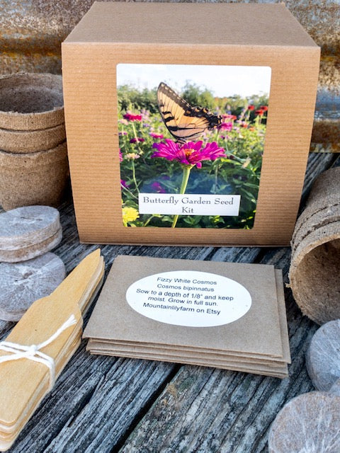 butterfly garden seed mat Butterfly Garden Kit, Nectar Plant and Host Plant Seeds for Butterfly – Mountainlily Farm