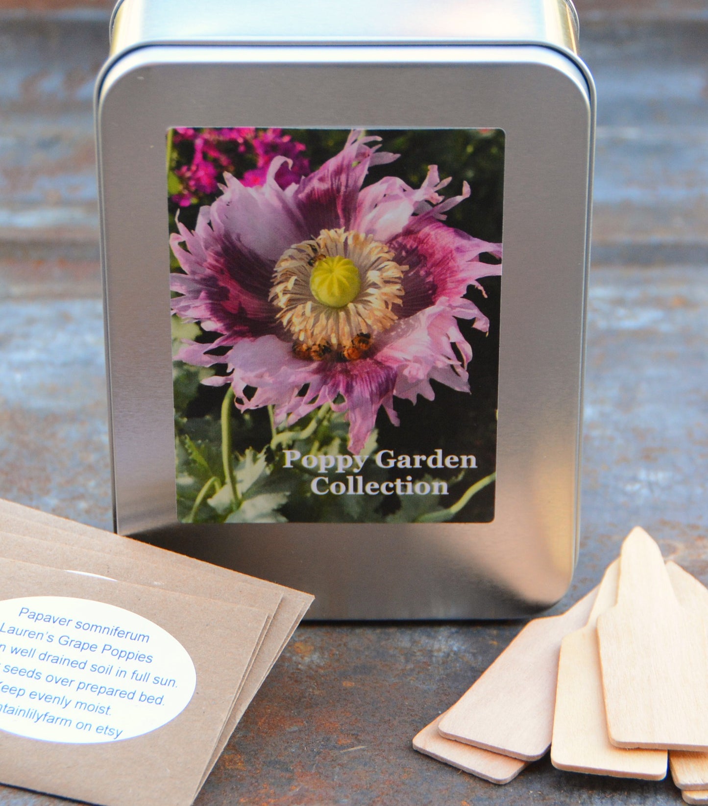 Poppy Seed Collection, Easy to Grow Poppy Garden Seeds, 6 Varieties of Poppy Seeds