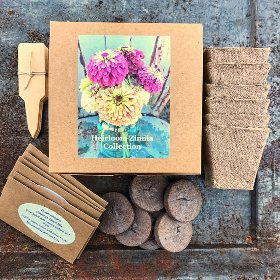 Heirloom Zinnia Seed Collection