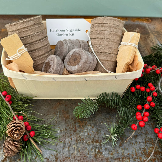 heirloom vegetable garden gift basket