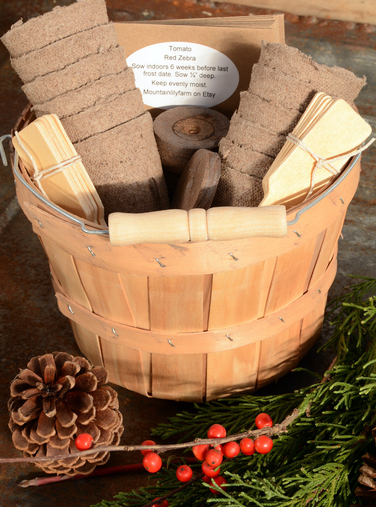 Heirloom Vegetable Seed Gift Basket