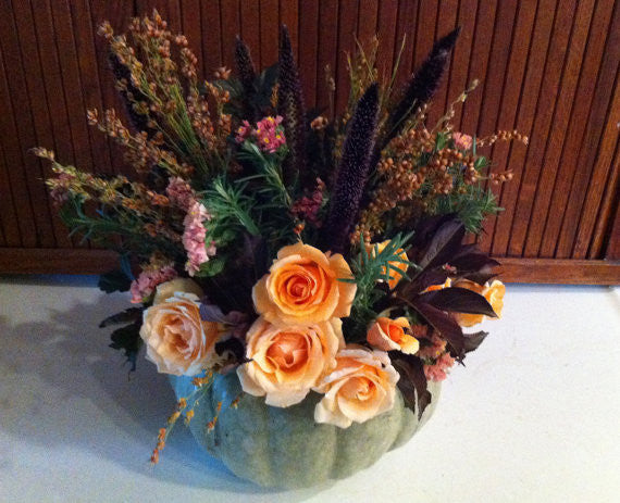 Fall Flowers with Purple Millet